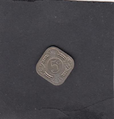 Beschrijving: 5 Cent WILHELMINA